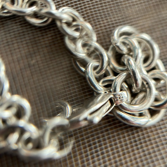 Two 925 Sterling silver, link bracelets. - Picture 8 of 12